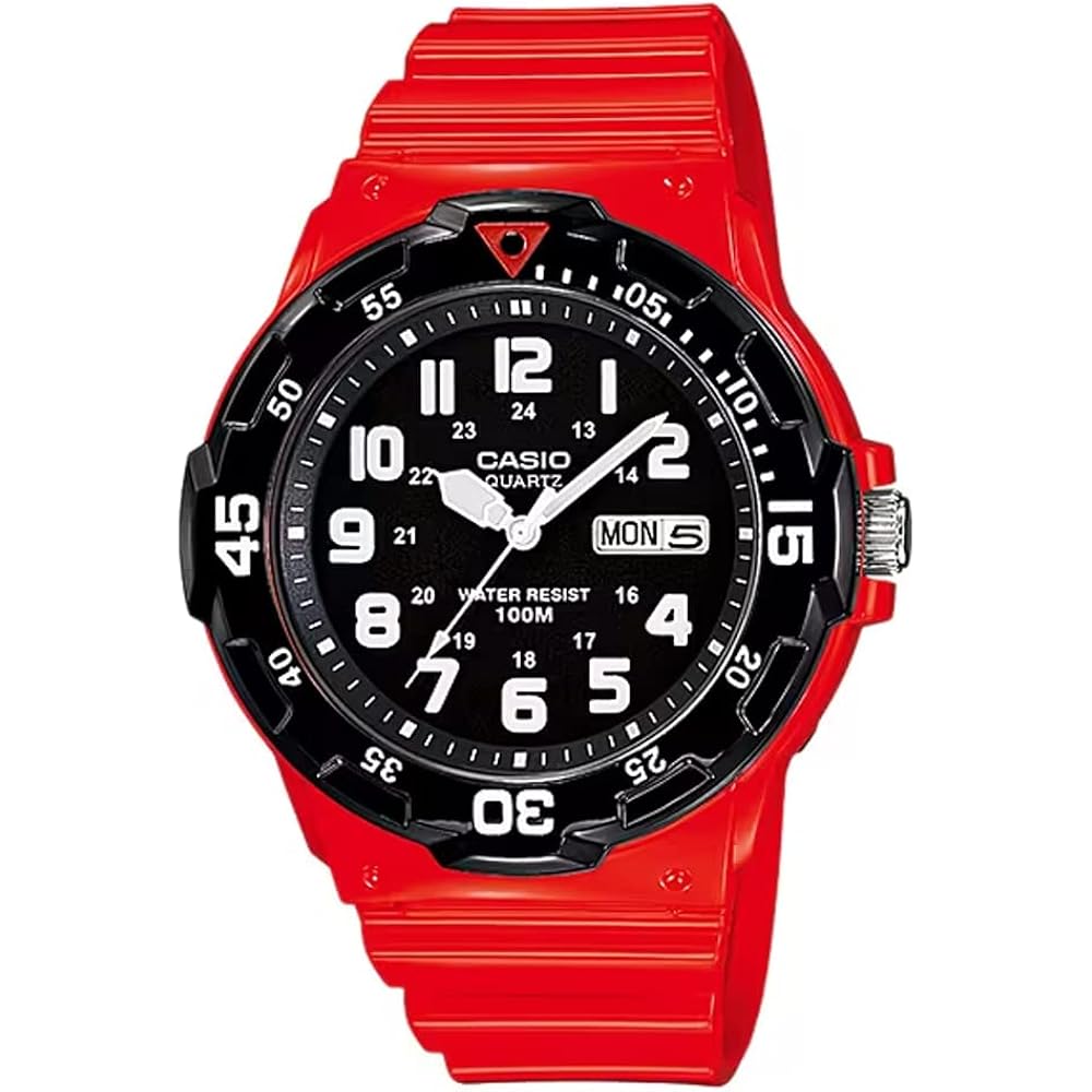 [Casio] Standard STANDARD Quartz Watch MRW-200HC-4BV Men s Gloss Orange x Black Overseas Model [P...