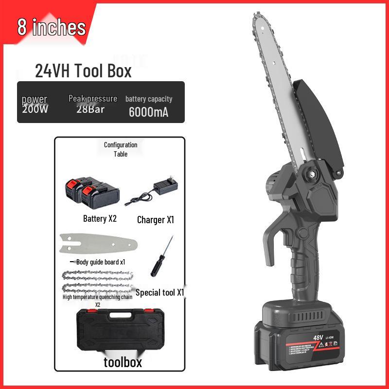 Rechargeable Mini Electric Chainsaw for Outdoor Logging and Garden Pruning