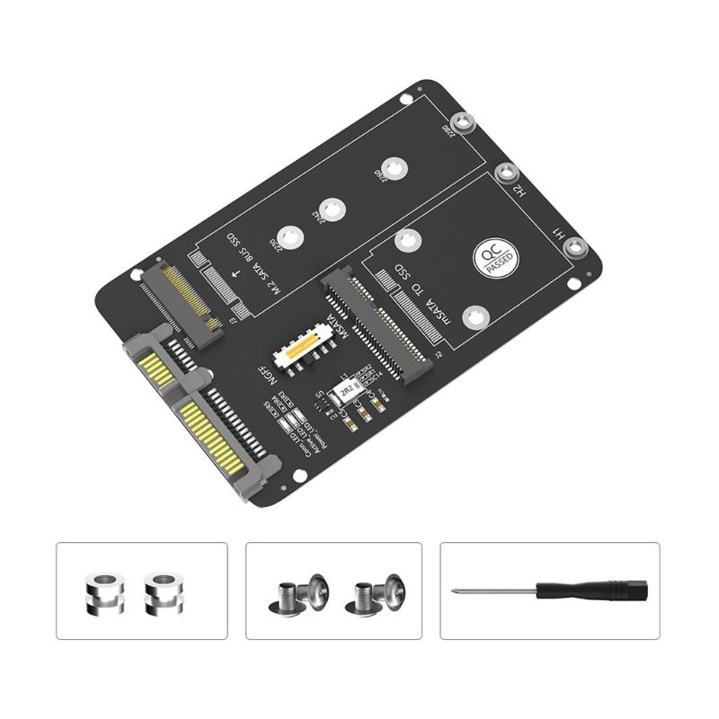 

Solid Disk Adapter For 2.5inch Enclosure Supports M.2 mSATA Interfaces SATA3 6Gb/s Hot Swappable