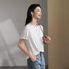SOFSIL Women's Solid Color Round Neck T-Shirt