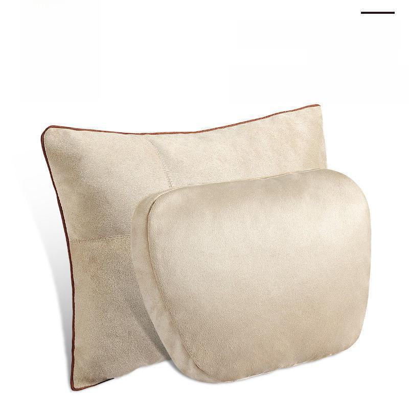 Auto-Kopfstütze, Nackenkissen, Taillenstütze, Sitzrückenpolster aus Wildleder für die Mercedes-Benz S-Klasse, All-in-One-Autokissen.