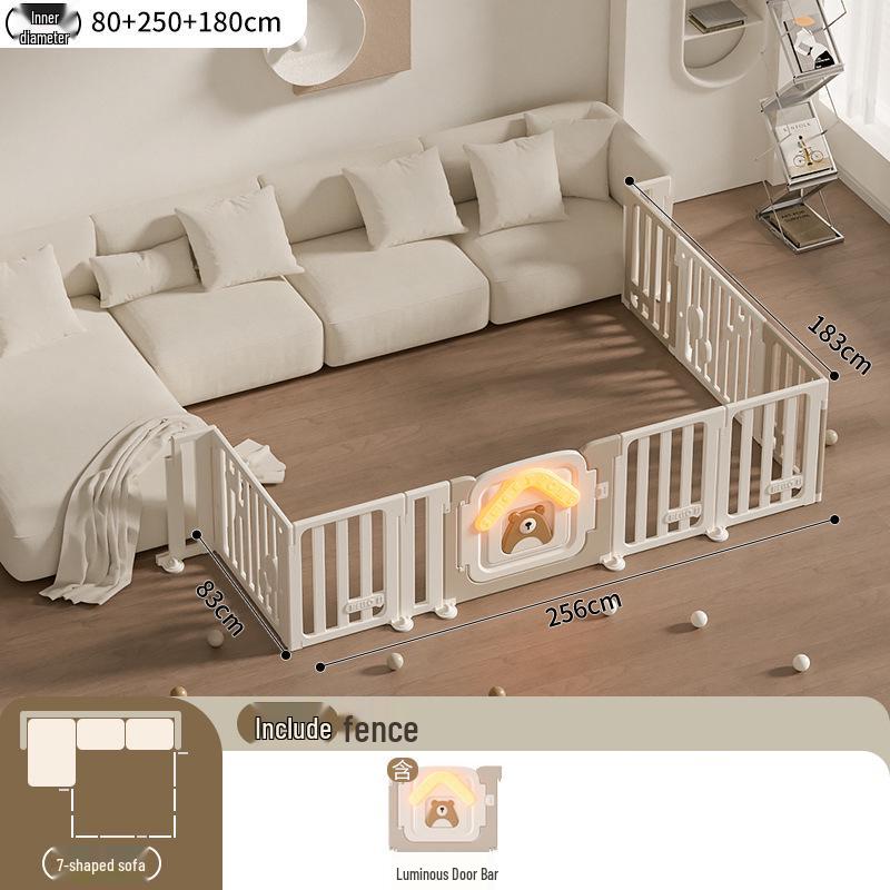 Three-Sided Baby Sofa Rail and Crawling Mat for Indoor Play
