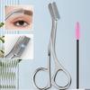 2pcs Stainless Steel Eyebrow Scissors With Eyebrow Comb High Quality Makeup Scissors Eyebrow Trimming Knife Hair Remover Shaver