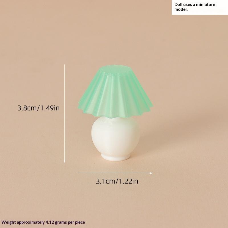 Miniatur-Falten-Tischlampe Puppenhauszubehör 1:12er Maßstab Mini Schreibtischlampe für Puppenhaus Schlafzimmer Wohnzimmer Dekoration
