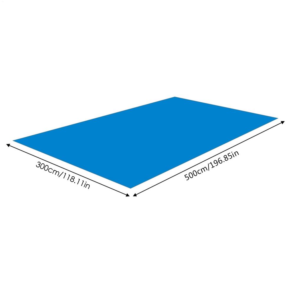 Ground Cloth Swimming Pool Cover Cloth Durable PE Swimming Pool Tarpaulin Easy To Store Multi-Purpose Rectangular Pool Ground