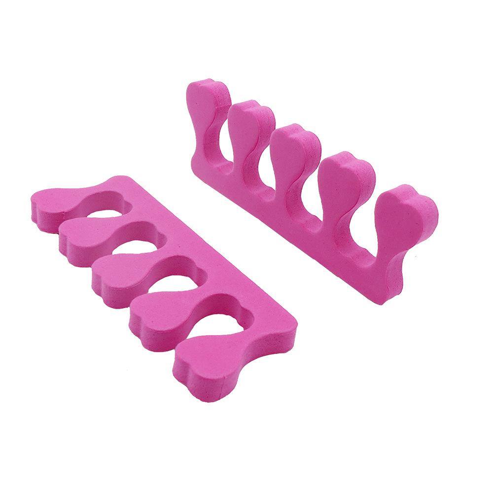 Εργαλείο Απλικατέρ Βαφής Νυχιών & Διαχωριστής Δακτύλων Ποδιών από Σφουγγάρι EVA σε Σχήμα Καρδιάς