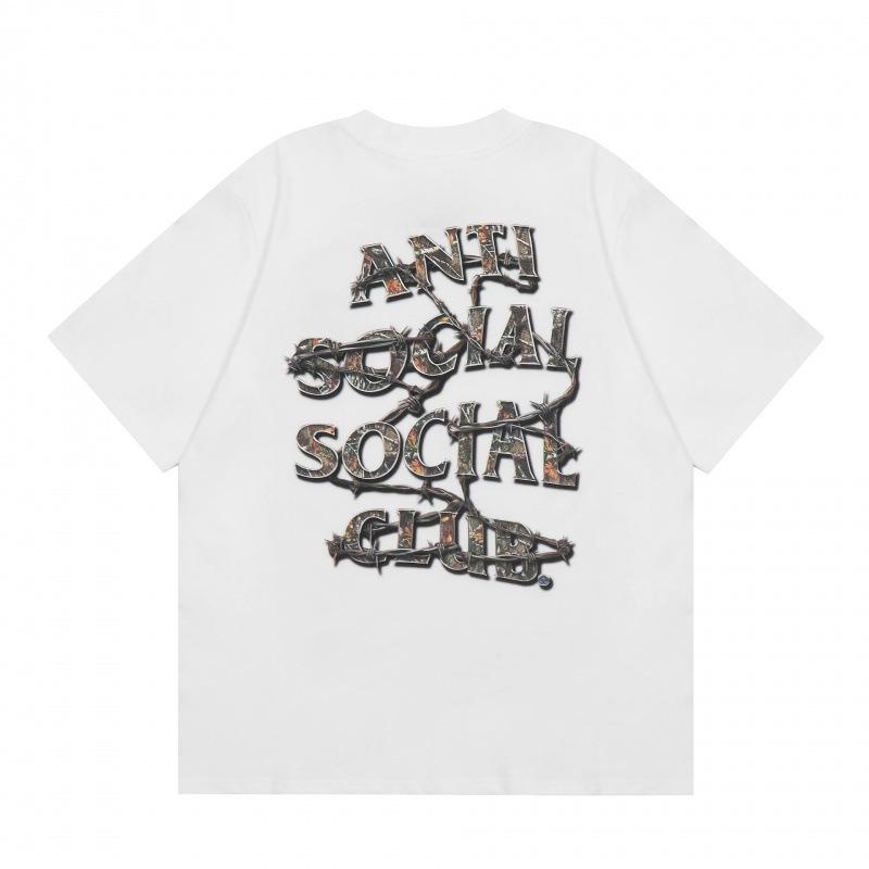 GUOYAN TOP Nieuwe 2026 ASSC Letterprint Ronde Crewneck Korte Mouw Unisex ASSC T-shirt Straatmode Katoen Losse Pasvorm Jeugd Mode T-shirt 3XL
