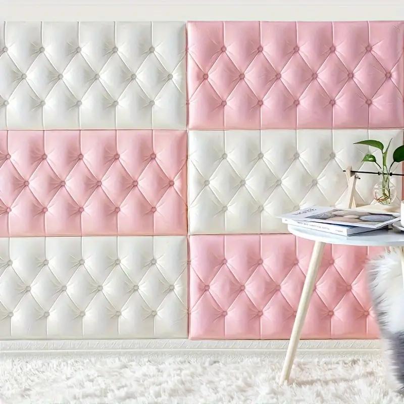 3D DIY Wall Stickers Wallpaper Self-adhesive Thicken Tatami Anti-collision Wall Mat Pad Kids Bedroom Living Room Waterproof