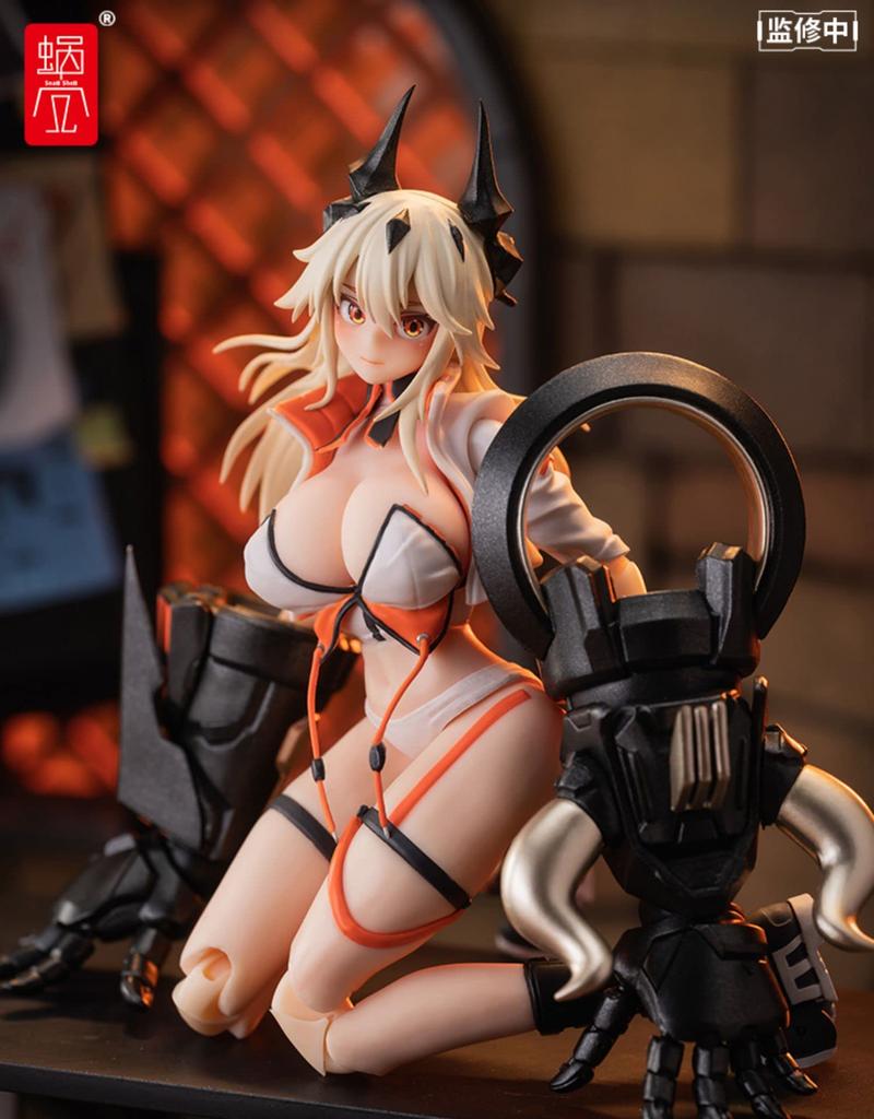 Scale Finished Sakura Girl NO1 B Beautiful Girl Movable Figure Toy Weapon Set 7th Edition [Kanokara] 1/12 Ane-sama [Used]