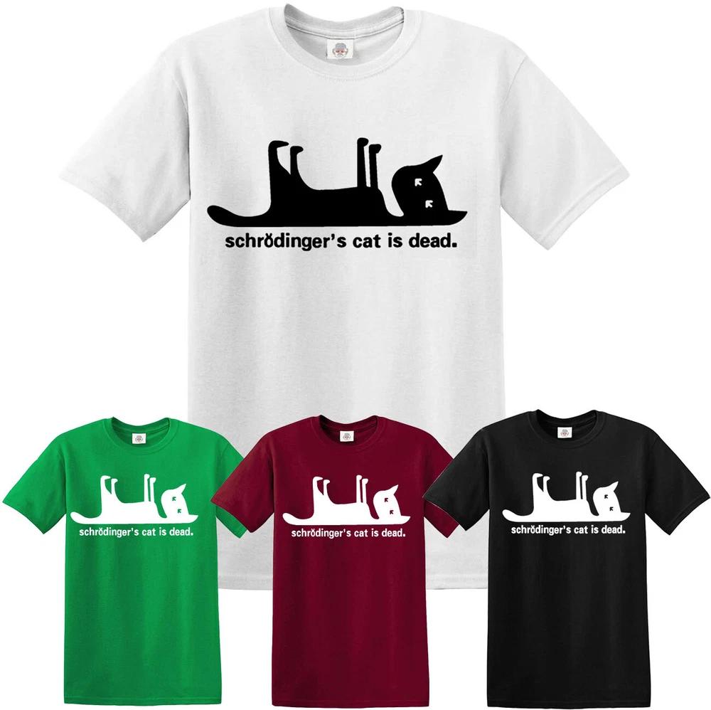 Schrodingers cat funny tshirt cat retro kitten xmas gift mens ladies tshirt top 2XL