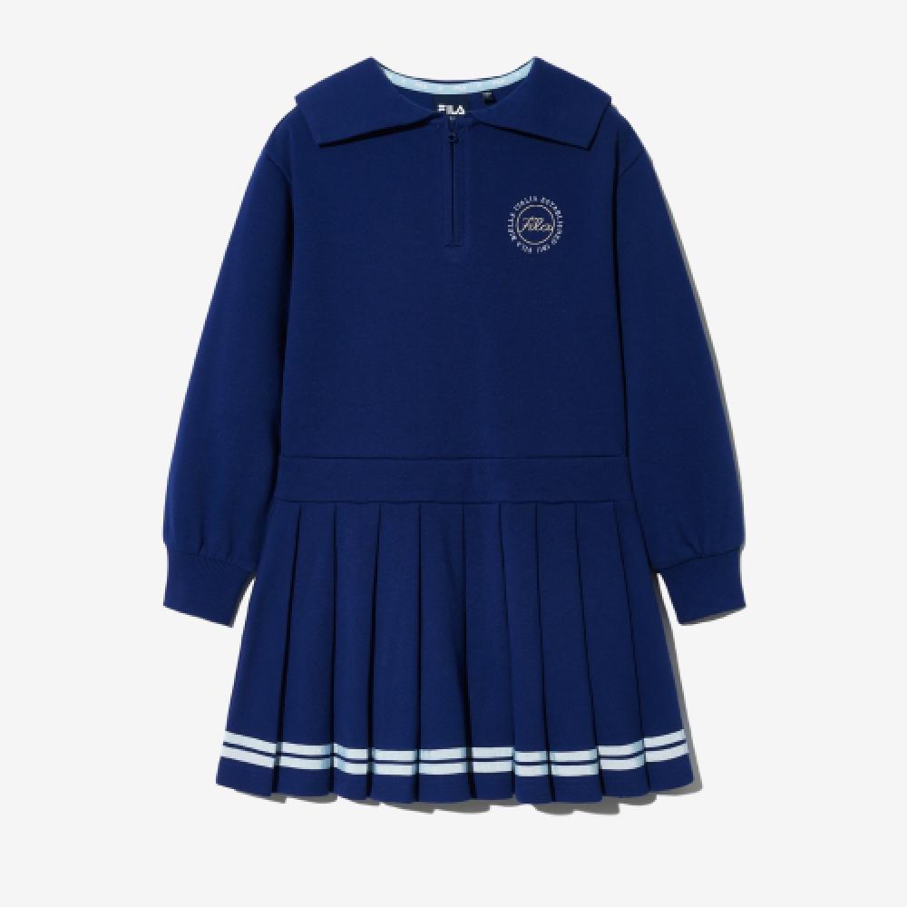 Fila Kids Half Zip Pleated Dress  Fk2opg3402fnbe 