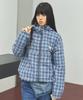 Cavish Kapuzen Karos Windbreaker Blau(Cv2Fsub962A)