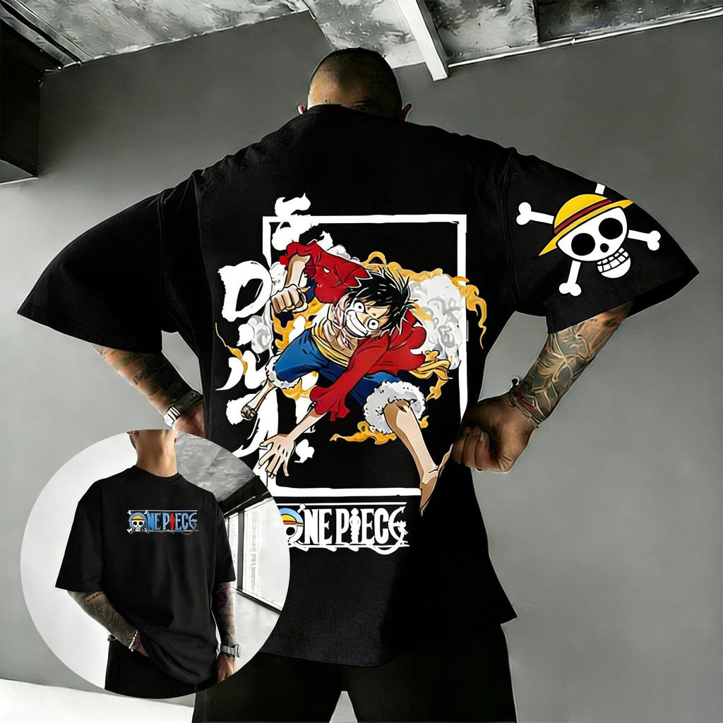 Oversized One Piece Luffy Anime Graphic T Shirt Men Women Short Sleeve Tee Harajuku Streetwear Casual Tops Y2k 2026 Summer New