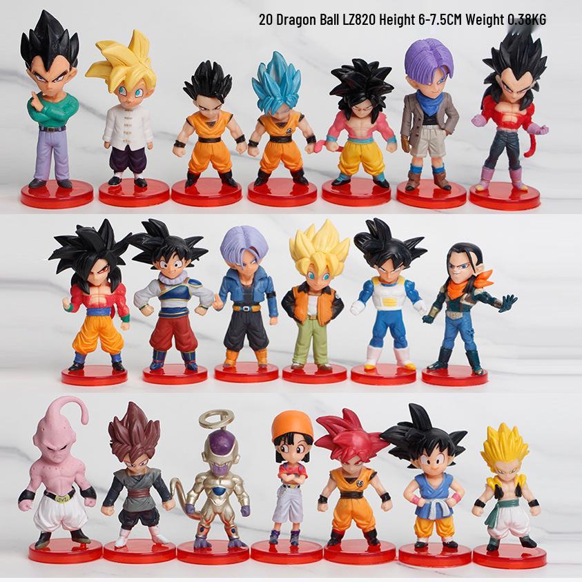 

Фігурки Dragon Ball в наявності: Ляльки-моделі Сон Гоку, Веджети, Фрізи, Маджіна, Прикраси для ігрових автоматів з кігтями