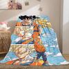 1 Stück Son Goku Druck Flanelldecke, Hohe Qualität für alle Jahreszeiten, Heimdekoration, Wärme und Komfort, Perfekt für Weihnachtsgeschenke