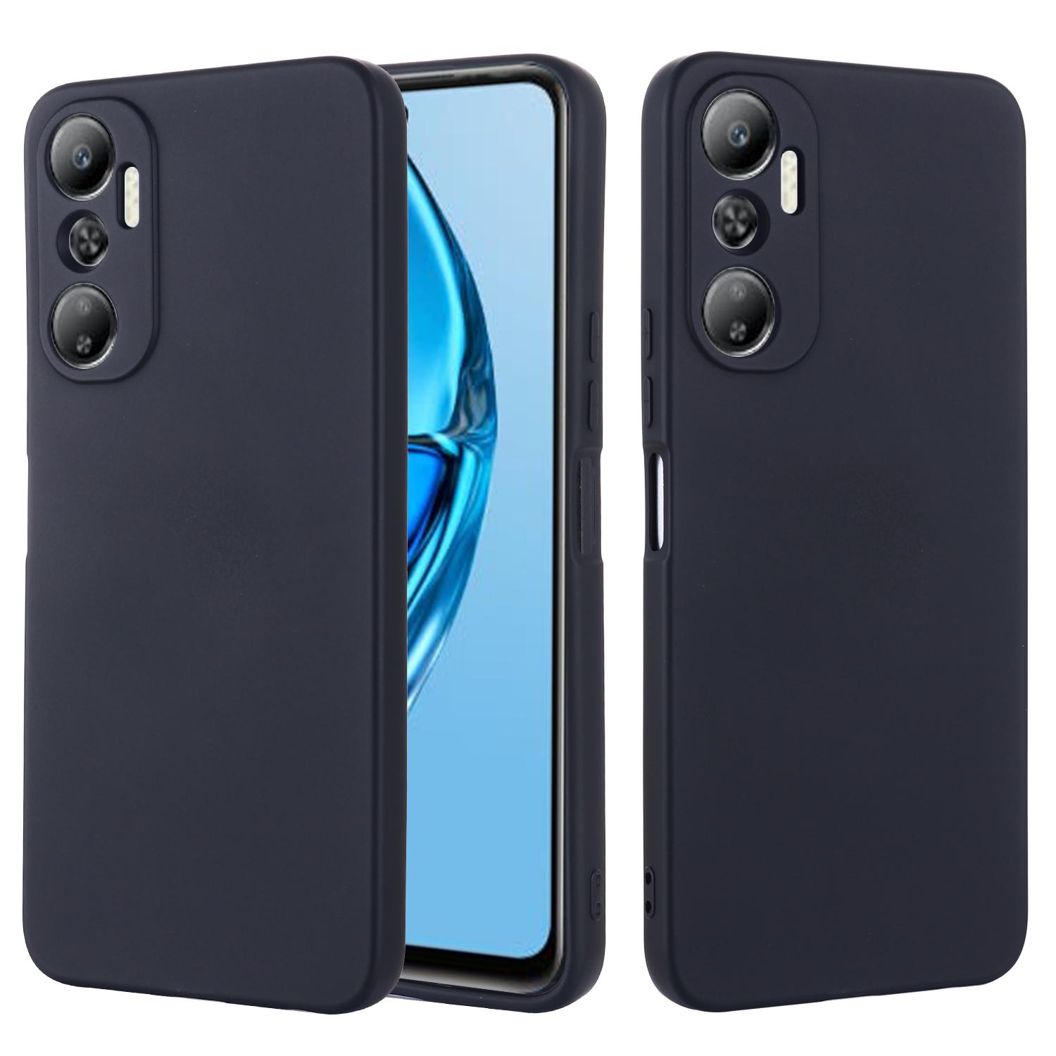 

Phone Case with Strap for Infinix Hot 20 4G,Anti-Scratch Soft Lining Liquid Silicone Protective Cover with Strap Black