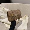 2025 Spring Fashion: Women's Small Square Chain Bag with Embroidery Thread Lock for Casual Commute