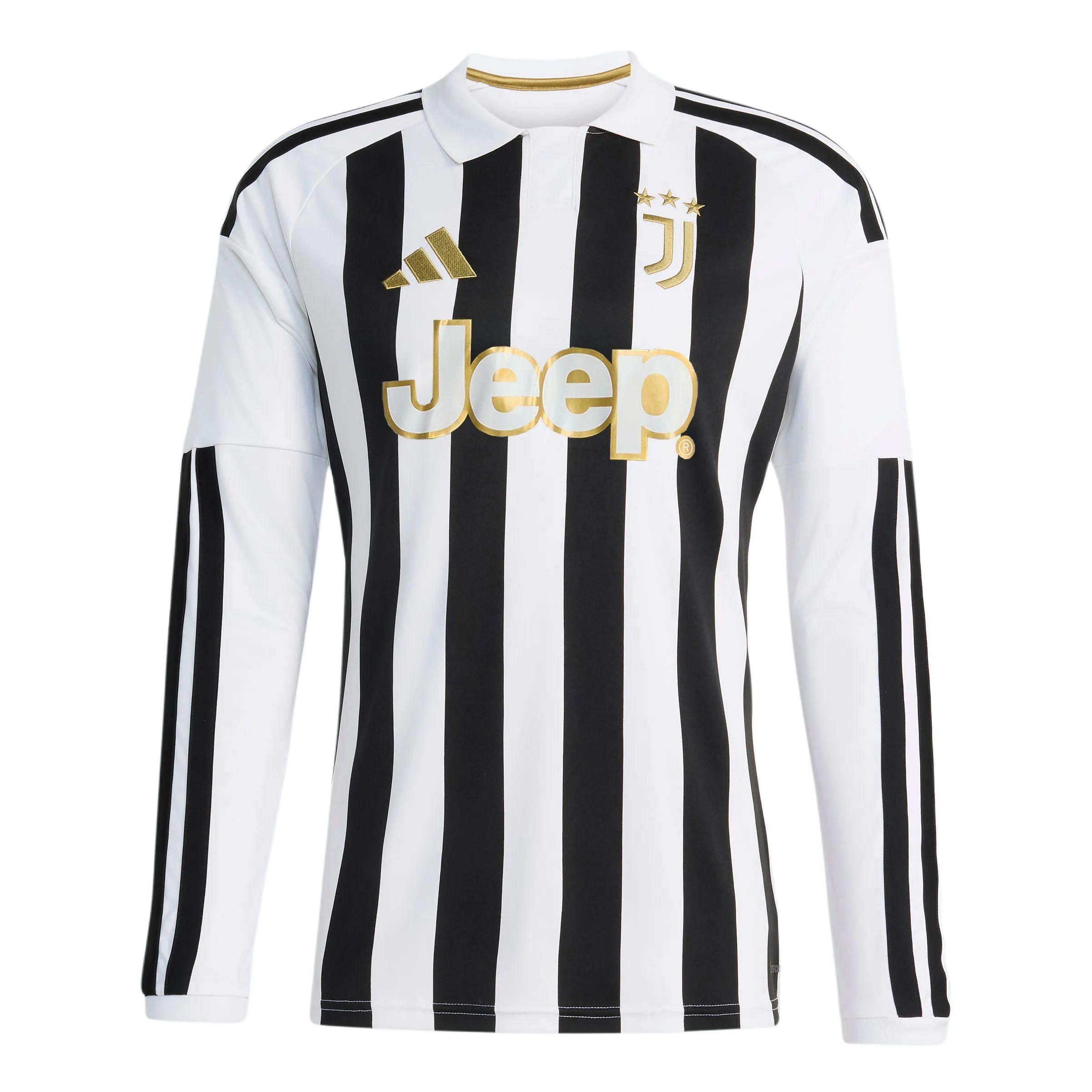 adidas Juventus 26/27 Home Jersey Asia Sizing Long Sleeve White Black Men s KC1316 S