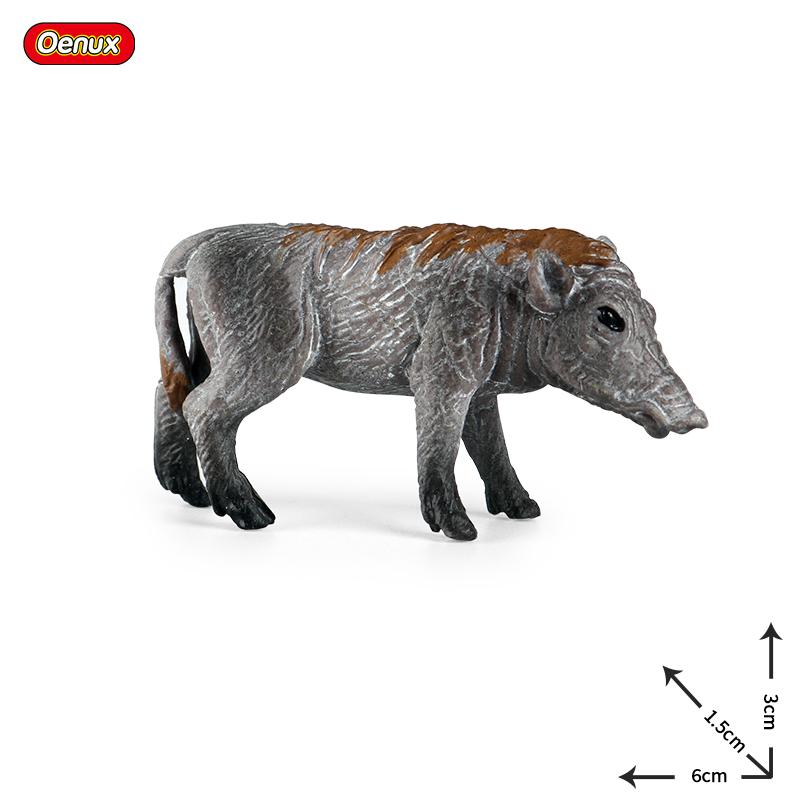Oenux Poultry Farm Animals Model Simulation Pig Swine Sow Porcupine Boar Action Figures Figurine Lovely Educational Kids Toy