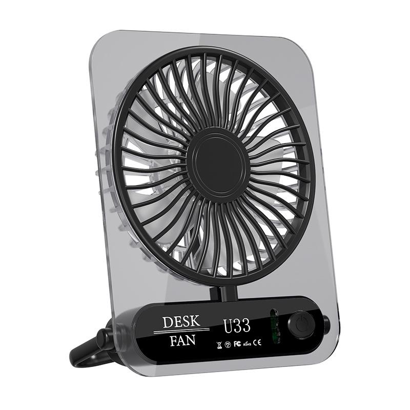 

2026 Ultra-thin Transparent Portable Desktop & Wall-mounted Silent Folding Fan for Outdoor Use 134.5*60*170 чёрный
