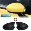 1 Pair Side Door Rearview Mirror Cover Trims For FIAT 500 500C GRANDE PUNTO 595 ABARTH 695 Car Accessories Left + Right Side