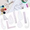 9Pcs/Set Sewing Ruler Set Multifunctional Curve Stick Tailor Measuring Accessories