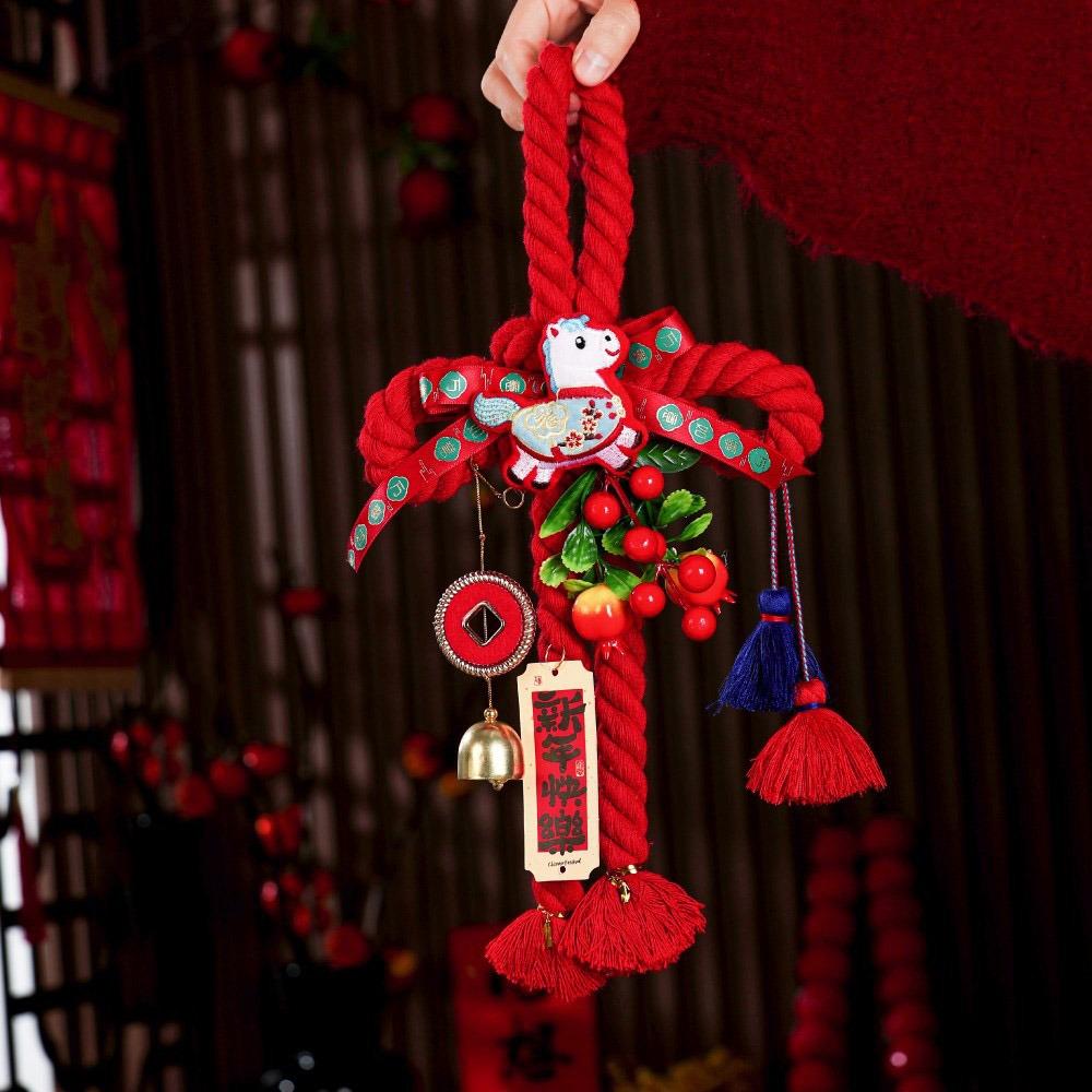 Handcrafted New Year Decoration DIY Lucky Charm Chinese Knot Ornaments Tassel Hanging Design Spring Festival Decorations