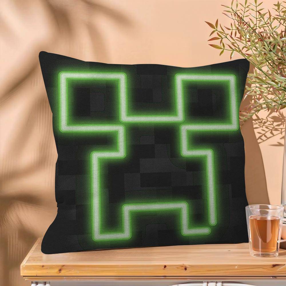 1PC PC Game M-Minecraft  Cushion Cover Car Throw Pillow Case For Sofa Car Christmas Gift