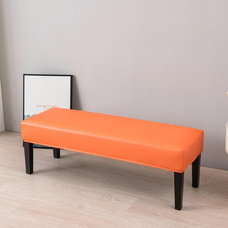 Coprisedia da Pianoforte Jacquard Impermeabile Copribanchi da Pranzo Jacquard Elasticizzato Coprisedile Rettangolare Monocolore per Sgabello