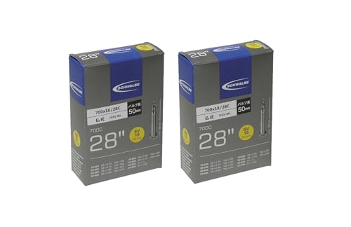 

Оригинальный комплект SCHWALBE из 2 камер 700x18/28c, Schrader/Presta, клапаны 50 мм, 15SV-ML, в коробке