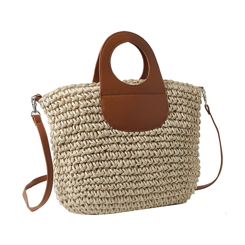 

Новая женская летняя плетеная пляжная сумка через плечо сумка Asexual Bag