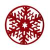 6pcs/lot Cup Mat Merry Christmas Decorations Snowflakes Cup Mat Non-woven Fabric Dinner Party Dish Tray