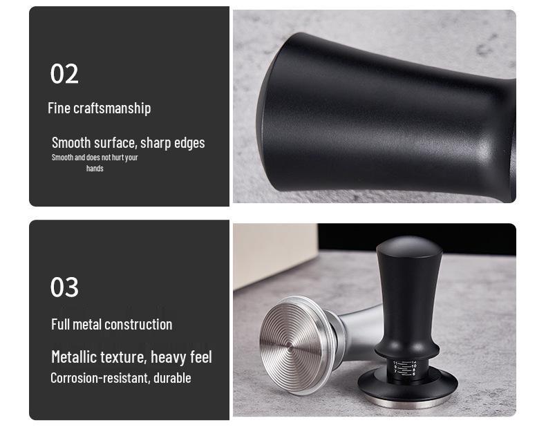 Adjustable Coffee Tamper with Scale - Balanced Constant Force Hammer