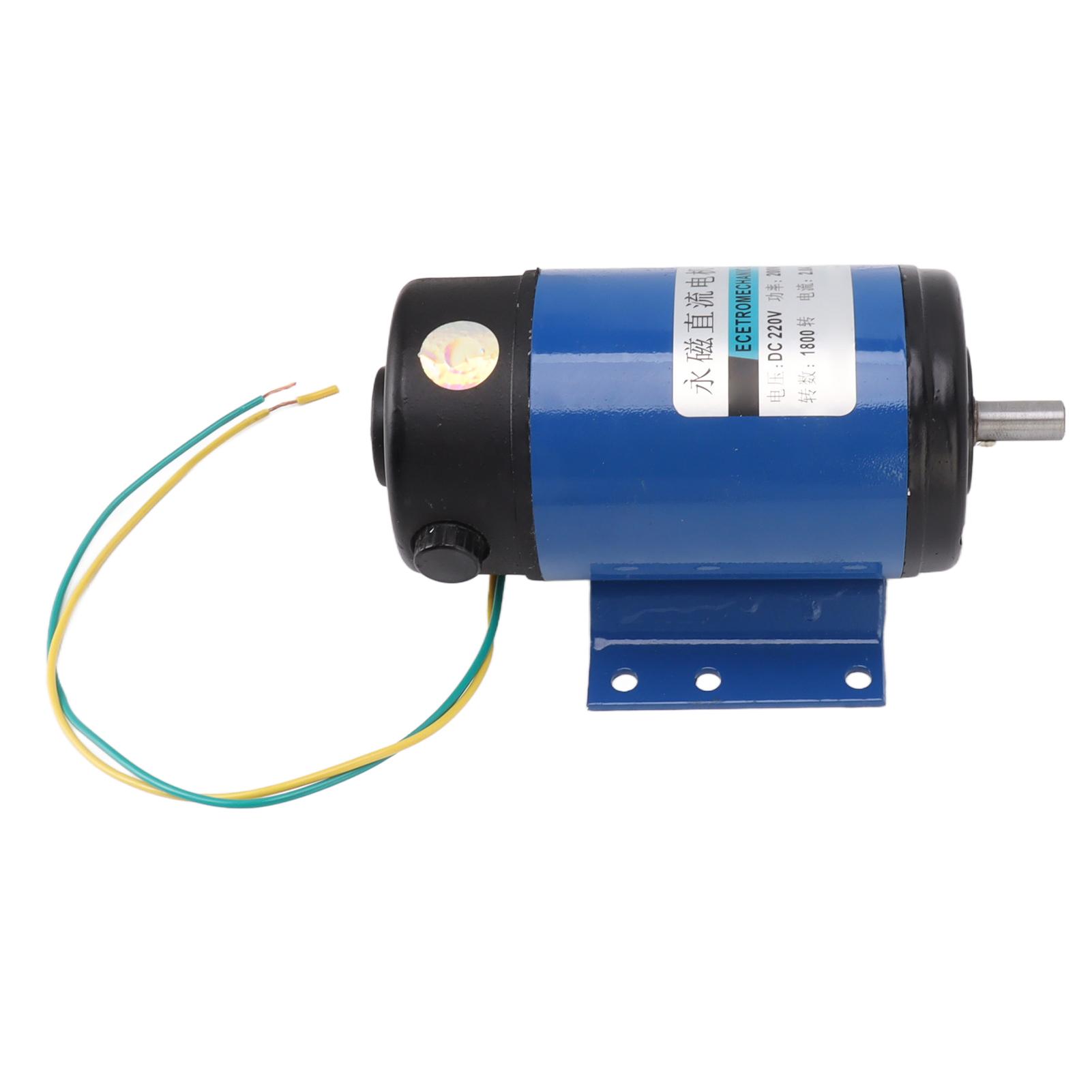 Motor Eléctrico de Imán Permanente DC 220V 200W 1800RPM CW CCW Monofásico Asíncrono
