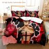 Neues Black Clover Bettwäscheset Einzelbett Doppelbett Full Queen King Size Bettwäscheset Schlafzimmer für Jungen und Erwachsene Bettbezug-Sets 3D Anime Bettlaken-Set