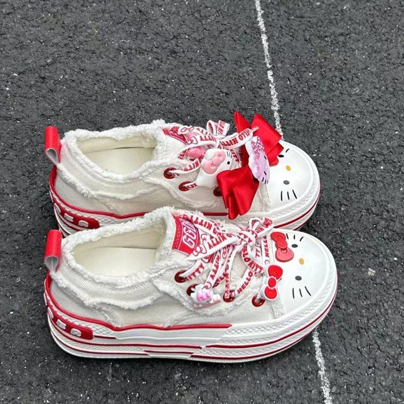 Thick-soled heightening canvas shoes for women's sports, leisure, comfortable and versatile