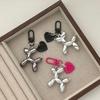 Stylish Heart Balloon Dog Keychain Bag Charm - DIY Personality Pendant
