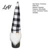 Flexible Plaid Fabric Covers Christmas Wine Bottle Cover Fluffy Artificial Beards Decor Gnome Seasonal Accessories Toppers for Holiday Table