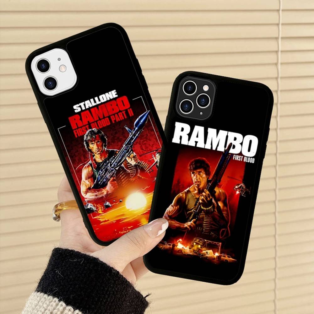 1pc Movie Rambo First Blood Phone Case For IPhone 17 16 15 14 13 Plus 12 11 Pro Max PC+TPU Cases Back Cover