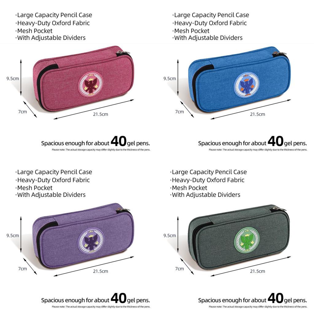 Oxford Fabric Large Capacity Pencil Case With Stylish Design For Students And Office Use