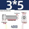 304 Stainless Steel Hex Socket Head Cap Screws, M2-M10, Extended Length
