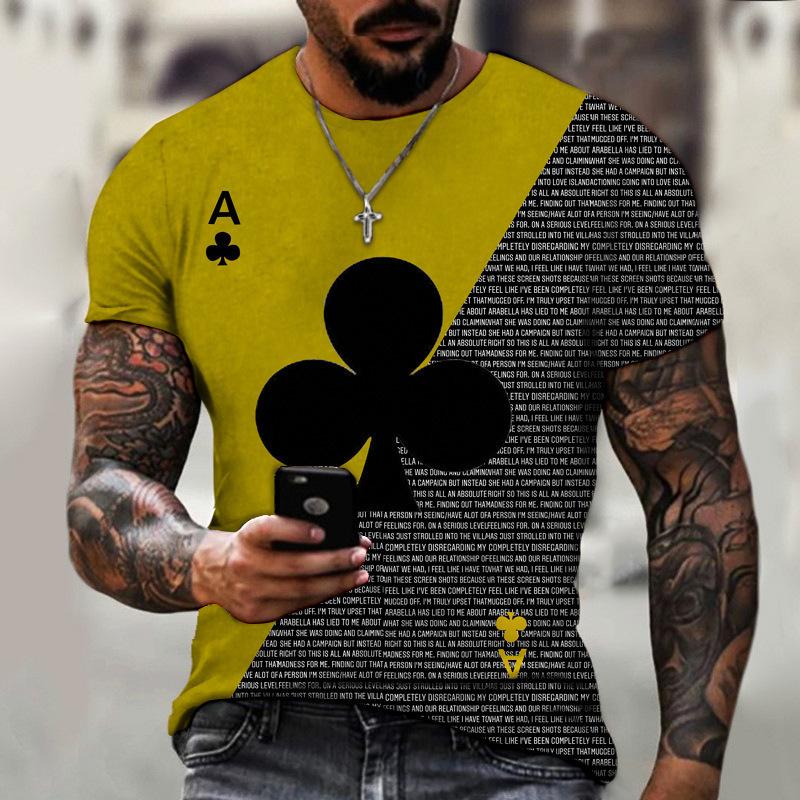 2024 Summer European and American New T-shirts Fun 3D Printed Men's and Women's Round Neck T-shirts Street Trend