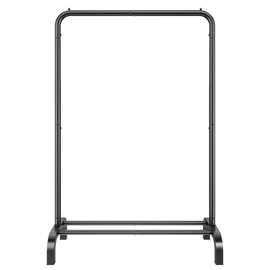 Clothes Rack, Heavy Duty Clothing Garment Rack with Hanging Rod and Bottom Storage Area, Clothing Rack for Bedroom Guest Room
