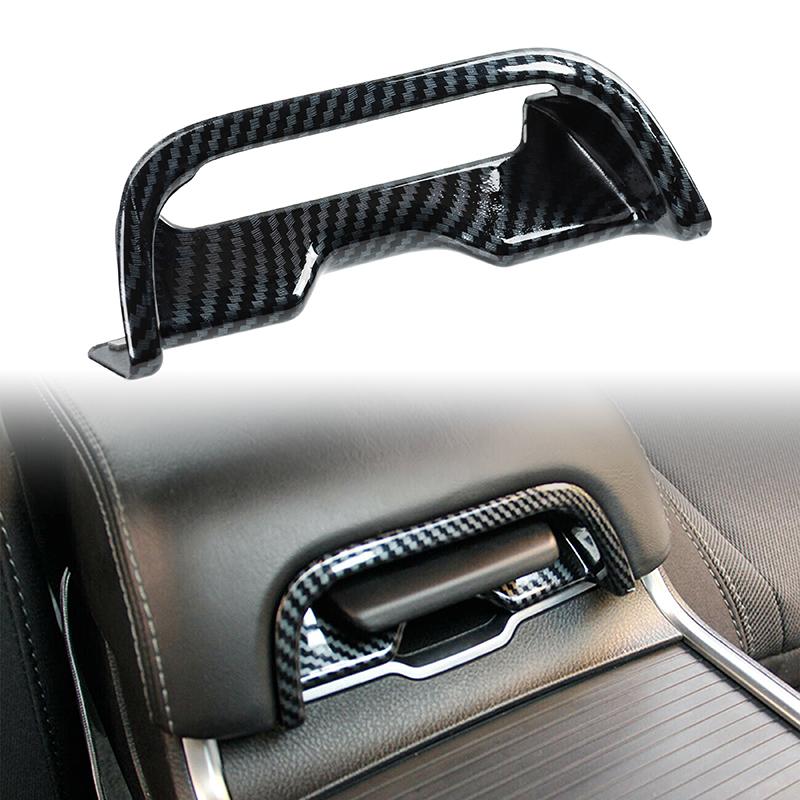 1Pc Car Carbon Fiber Center Armrest Box Switch Button Trim Cover for Dodge Charger 2016-2021 Interior Parts