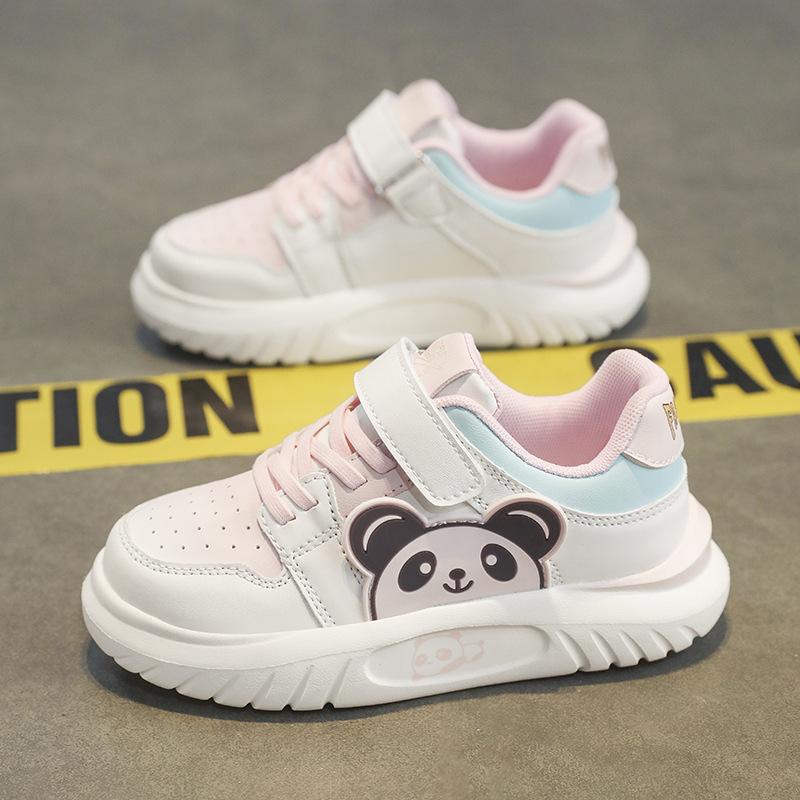 Summer Hollow Single Net Children's Breathable Girls Board Shoes 2025 New Pink Board Shoes Girls Cute Casual Shoes