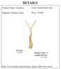 Cazador Water Drop Tear Drop Women's Necklace Stainless Steel Trendy Jewelry Minimalist Choker Chain 2026 Wedding Party Gift