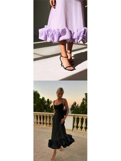 Large 3D A-Line Skirt with Hanging Straps