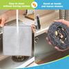 Multipurpose Wire Dishwashing Rag for Wet and Dry, Multipurpose Cleaning Pads, Steel Scrubber Non Scratch Wire Dishcloths for Cookware, Sinks, Dishes