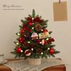 Yilan Mini Desktop Weihnachtsbaum mit Lichtern DIY-Set