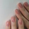 24 Piezas de Uñas Postizas Cortas Estilo Bailarina Con Pegamento de Gel Uñas Artificiales de Cobertura Total Para Manicura